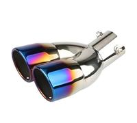UYCHYTQR Gola della Coda Posteriore Terminale di Scarico Universale da 63 Mm in Acciaio Inox per Terminali di Scarico Posteriori Accessori per Auto(Burnt Blue)
