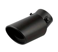 UYCHYTQR Gola della Coda Posteriore Terminale di Scarico Universale per Auto Nero con Terminale Rotondo Silenziatore Posteriore Ingresso 63 Mm(Curva Nera)