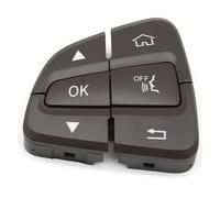 UYCHYTQR Pulsante di Controllo al Volante per Mercedes per Benz Classe C GLC W205 W253 0999050200 0999050300(Moka-Sinistra)