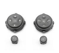 UYCHYTQR Pulsanti Multifunzione per Comandi al Volante per Mercedes per Benz W221 W216 Classe S CL S300 S350 S400 S600(Grigio)