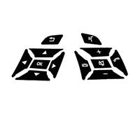 UYCHYTQR Volante Nero Pulsante Interruttore Rivestimento Copertura Adesivo per Mercedes per Benz A B C E ML GL CLA SL-Classe