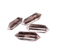 UYCUODLUY 1 Colonna prismatica Esagonale a Doppia terminazione in Bianco Trasparente da 5-6 cm