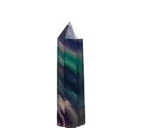 UYCUODLUY 1 Pezzo 7-9 cm Colonna di Fluorite colorato a Punta Singola Pietra prismatica Esagonale