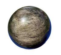 UYCUODLUY 1 Pezzo 90-95 mm Sfera di Ossidiana Dorata Pietra Riparazione