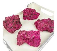 UYCUODLUY 1 Pezzo da 10-20 g di corindone Rosso Grezzo e Colore Verde con Molti Brillantini