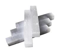 UYCUODLUY 1 Pezzo da 200 g di Quarzo, Bacchetta Selenite, Colonna Gesso Bianco, 70-90 mm