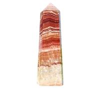 UYCUODLUY 1 Pezzo da 500-550 g di Quarzo rodocrosite, obelisco, Punta, Bacchetta a Torre