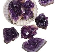 UYCUODLUY 10-20 g di Ametista Pietra Grezza Cristalli Viola Cluster Roccia Punta Quarzo