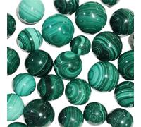 UYCUODLUY 15-16mm 5 Pezzi Sfera di Malachite Quarzo Verde Pietra Grezza Gemma Decorazione for la casa Artigianato