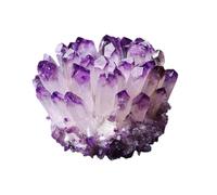 UYCUODLUY Amethyst Cluster Quartz Crystals Geode Stone for Witchcraft,Home Decor,Viewing And Decorating,400-500g
