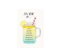 UYCUODLUY Beshdomp It's Ok To Wall Decor - Psychology, Self - Affirmation Prints for Home, Bedroom & Dorm(Framed,08x12inch(20x30cm))