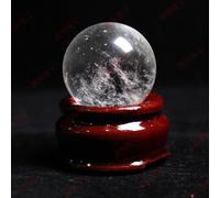 UYCUODLUY Clear Crystal Ball with Stand - Real Quartz Sphere for Decoration Crystals Decor,20mm