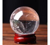 UYCUODLUY Crystal Quartz Stones Sphere, Ball with Base, Gemstone for Bedroom Decor,Home,Great Gift Ideas,90~100mm