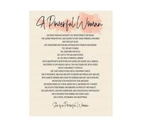 UYCUODLUY Empowering Women Quotes Poster - Motivational Affirmations for Strong Women, Home Office Decor, or Inspirational Gift for Her(Framed,12x18inch(30x45cm))