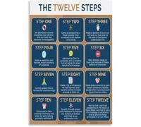 UYCUODLUY Path to Better Self Canvas Wall-Art Poster for Living Room Bedroom Decor Personal Development Print(Unframed,12x18inch(30x45cm))