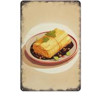 UYCUODLUY Vintage Homemade Pasta Tin Sign Rustic Italian Charm Decor for Kitchen Wall Shelf Countertop Farmhouse Dining Nook 8 X 12 inch
