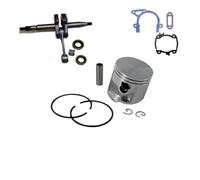 UYeLKm Adatto for TS410 TS420 50mm Cilindro Pistone Albero Motore Guarnizione Paraolio Cuscinetto Kit di Ricostruzione for Sega for Cemento Parti di Riparazione Sega da Taglio(Crankshaft Piston)