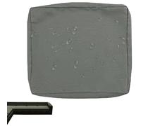 uyeoco 1/2/4-Pack Fodera Impermeabile per Divano con Cerniera, Coprisedile Rimovibili per Interni ed Esterni, per Patio, Mobili in Rattan e Cuscini da Giardino(Gray,50x50x5cm(1pc))