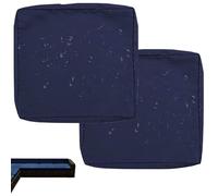 uyeoco 1/2/4-Pack Fodera Impermeabile per Divano con Cerniera, Coprisedile Rimovibili per Interni ed Esterni, per Patio, Mobili in Rattan e Cuscini da Giardino(Blue,33x65x10cm(2pc))