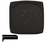 uyeoco 1/2/4-Pack Fodera Impermeabile per Divano con Cerniera, Coprisedile Rimovibili per Interni ed Esterni, per Patio, Mobili in Rattan e Cuscini da Giardino(Black,65x65x10cm(1pc))