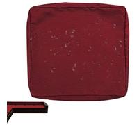 uyeoco 1/2/4-Pack Fodera Impermeabile per Divano con Cerniera, Coprisedile Rimovibili per Interni ed Esterni, per Patio, Mobili in Rattan e Cuscini da Giardino(Burgundy,50x50x5cm(1pc))