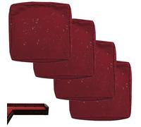 uyeoco 1/2/4-Pack Fodera Impermeabile per Divano con Cerniera, Coprisedile Rimovibili per Interni ed Esterni, per Patio, Mobili in Rattan e Cuscini da Giardino(Burgundy,60x55x10cm(4pc))