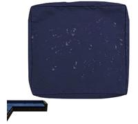 uyeoco 1/2/4-Pack Fodera Impermeabile per Divano con Cerniera, Coprisedile Rimovibili per Interni ed Esterni, per Patio, Mobili in Rattan e Cuscini da Giardino(Blue,50x50x5cm(1pc))