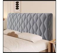 uyeoco 180/150 Copri Testiera Letto Imbottita、Copri Testata Letto Una Piazza E Mezza、Copritestata Elasticizzata per Letto、Copertura Testata Letto Matrimoniale(grigio scuro,130cm(51"))