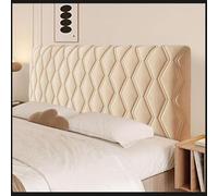 uyeoco 180/150 Copri Testiera Letto Imbottita、Copri Testata Letto Una Piazza E Mezza、Copritestata Elasticizzata per Letto、Copertura Testata Letto Matrimoniale(Curry,130cm(51"))