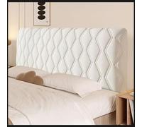 uyeoco 180/150 Copri Testiera Letto Imbottita、Copri Testata Letto Una Piazza E Mezza、Copritestata Elasticizzata per Letto、Copertura Testata Letto Matrimoniale(Beige,180cm(71"))