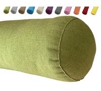 uyeoco Cervicale Rotolo Cilindro Cuscino Di Sostegno Supporto - 20x120 20x80cm Morbido Cuscini Collo/lombare, Rimovibile per Divano e Letto, Cuscino dormire,Gambe, Schiena e yoga(Verde,15x40cm)