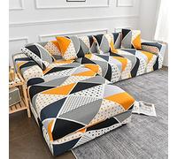 uyeoco Copri Divano Angolare con Penisola a Sinistra Destra Moderno Copridivano Elasticizzato 1/2/3/4 Posti Penisola Angolare Necessario acquistarne Due Copertura Divano (Color : K, Size : 145-185cm)