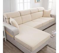 uyeoco Copri Divano con Penisola Copriseduta per Divano Elasticizzato Universale,Fodera,Coprisedile per Divano Fodere per Cuscini per Divani, 1 2 3 4 Posti, Protezione Cuscino del Divano