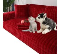 uyeoco Copridivano 3 Posti con Braccioli, Fodera per Divano 2/4/1 Posti Antiscivolo Antimacchia, Copri Divano Relax Salvadivano Trapuntato Copertura Divano Tessuto Super Morbido(#34,90x160cm/35x62)