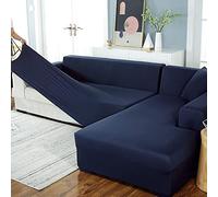 uyeoco Copridivano Elasticizzato 1/2/3/4 Posti, Copridivano con Penisola Destra/Sinistra, (Fodera per Divano Forma di L ne servono Due) (Color : D, Size : 2 posti (145-185cm))