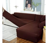 uyeoco Copridivano Elasticizzato 1/2/3/4 Posti, Copridivano con Penisola Destra/Sinistra, (Fodera per Divano Forma di L ne servono Due) (Color : C, Size : 3 posti (190-230cm))