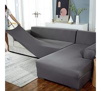 uyeoco Copridivano Elasticizzato 1/2/3/4 Posti, Copridivano con Penisola Destra/Sinistra, (Fodera per Divano Forma di L ne servono Due) (Color : A, Size : 4 posti (235-300cm))