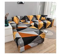uyeoco Copridivano Elasticizzato Fodera per Divano con Penisola Destra/Sinistra per 1/2/3/4 Posti Copertura Divano, Sofa Mobili Protettore Copertura (Color : J, Size : 3 posti (190-230cm))