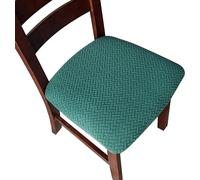 uyeoco Coprisedie Elasticizzati Senza Schienale, Protezioni per Sedute Pranzo Lavabili, Coprisedili per Sedia Cucina Soggiorno Interno Esterno Confezione da 2/4/6 Pezzi(#40,6 PCS)