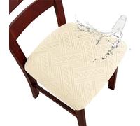 uyeoco Coprisedie Elasticizzati Senza Schienale, Protezioni per Sedute Pranzo Lavabili, Coprisedili per Sedia Cucina Soggiorno Interno Esterno Confezione da 2/4/6 Pezzi(#23,4 PCS)