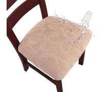 uyeoco Coprisedie Elasticizzati Senza Schienale, Protezioni per Sedute Pranzo Lavabili, Coprisedili per Sedia Cucina Soggiorno Interno Esterno Confezione da 2/4/6 Pezzi(#17,2 PCS)