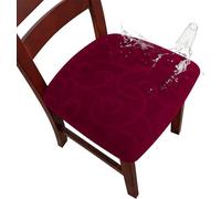 uyeoco Coprisedie per Sedia 2/4/6 Pezzi Coprisedia Ecopelle Elasticizzato Coprisedia Coprisedia Senza Schienale Coprisedili Sala da Pranzo Coprisedili per sedie (Color : #26, Size : 6 PCS)