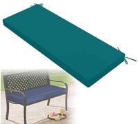 uyeoco Cuscini Imbottiti per Panche da Esterno/Interno - 120x40, 110x40, 80x40, 100x50 - Impermeabile Cuscino per Panchina per Giardino, Sagre, Sagre e Cucina(Verde scuro,120x35x5cm)