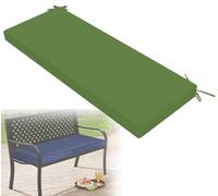 uyeoco Cuscini Imbottiti per Panche da Esterno/Interno - 120x40, 110x40, 80x40, 100x50 - Impermeabile Cuscino per Panchina per Giardino, Sagre, Sagre e Cucina(Grass green,90x35x5cm)