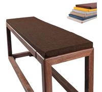 uyeoco Cuscini Imbottiti per Panche da Esterno/Interno - Lino e Cotone Antiscivolo con Fibbia - 120x40, 100x40, 80x40 - Cuscino per Panchina per Giardino, Sagre, Birrerie e Cucina(H6,60x35x5cm)