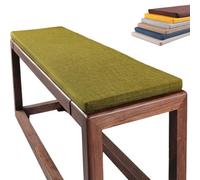 uyeoco Cuscini Imbottiti per Panche da Esterno/Interno - Lino e Cotone Antiscivolo con Fibbia - 120x40, 100x40, 80x40 - Cuscino per Panchina per Giardino, Sagre, Birrerie e Cucina(H4,80x35x5cm)