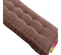 uyeoco Cuscino per Panca Da Esterno e da Interno,Cuscino per Panca Lavabile, Cuscino per Sedia Oscillante per Davanzale Della Finestra Mobili da Giardino Terrazza(Marrone,80x35cm(31.4x13.7in))