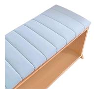 uyeoco Cuscino per Panca da Interno Velluto 80x40 100x50 130x40 Lavabile Rimovibile, 2/3 Posti, Spesso E Morbido, per Panca da Giardino, Cucina, Sala da Pranzo, Patio Altalena(Sky blue,150x30x5cm)