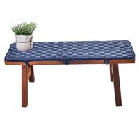 uyeoco Cuscino per Panca Esterno da Interno 120x40 100x35 80x50 90x50 Cuscino Panca Antiscivolo Cuscini per Sedia da Giardino Altalena Patio Lavabile per Mobili(Navy blue,40x130cm)