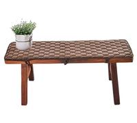 uyeoco Cuscino per Panca Esterno da Interno 120x40 100x35 80x50 90x50 Cuscino Panca Antiscivolo Cuscini per Sedia da Giardino Altalena Patio Lavabile per Mobili(Dark coffee,35x100cm)